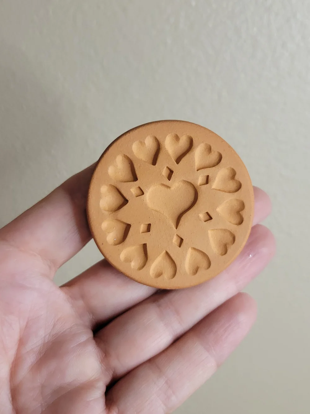 Craft Ceramic Pastry/Biscuit Stamp Set in Turquoise, Blue and Cream